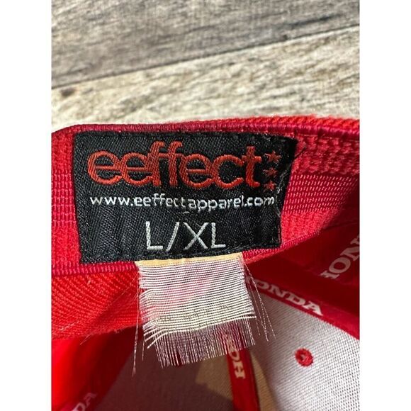 Honda Red Hat Eefect Automotive Car Gearhead Cap L/XL size fitted - Picture 8 of 8